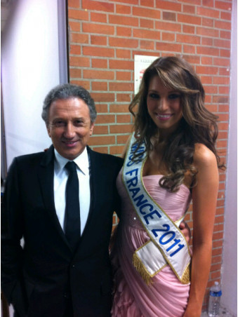 Malika M&Atilde&copynard (Miss France 2010) &amp Michel Drucker